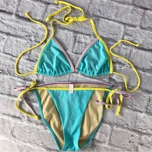 Victoria’s Secret Pastel Colorway String Bikini Sexy Rare‎ Classic Beach